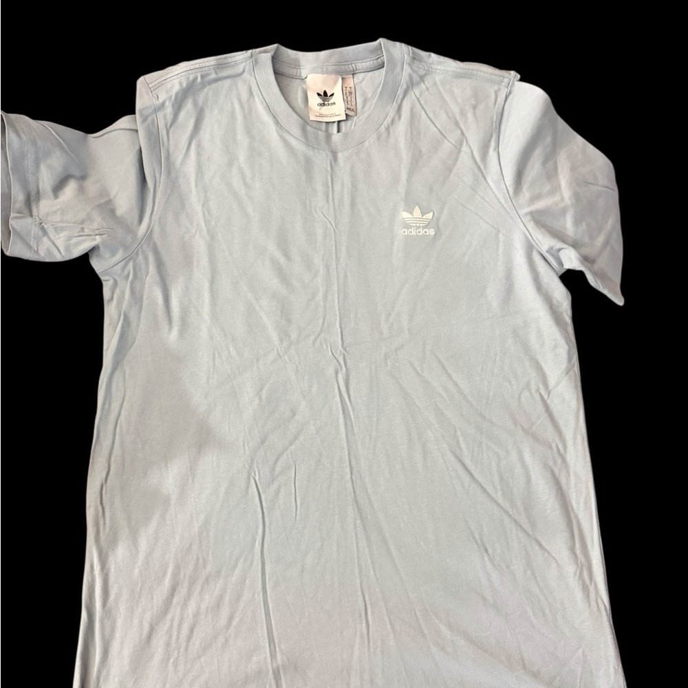adidas Originals Trefoil Short Sleeve T-Shirt Light Blue Size S